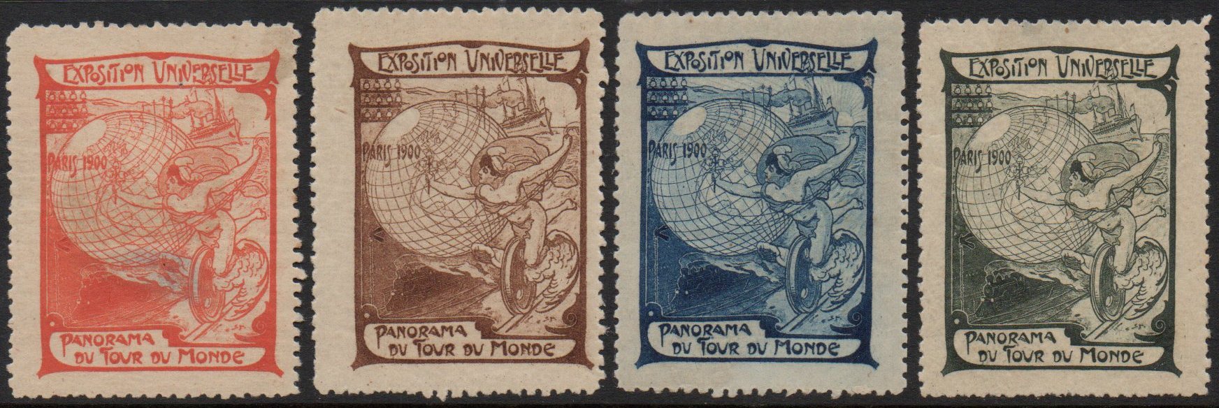 France : Vignettes Expositiuon Universelle, Paris, 1900 Cinderellas  